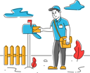 پیش‌نمایش فایل postman-posting-courier-into-mailbox-4664458 از پک صنعت و تولید