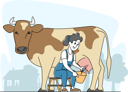 پیش‌نمایش فایل woman-milking-cow-with-bare-hands-4664439 از پک صنعت و تولید