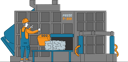 پیش‌نمایش فایل worker-compressing-used-tin-cans-into-huge-cube-4664472 از پک صنعت و تولید