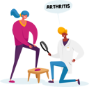 پیش‌نمایش فایل doctor-arthrologist-character-with-magnifying-glass-watch-on-patient-arthritis-knee-4704758 از پک سلامت و پزشکی