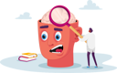 پیش‌نمایش فایل doctor-with-huge-magnifying-glass-learning-diseased-human-brain-4704817 از پک سلامت و پزشکی