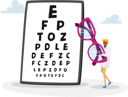 پیش‌نمایش فایل female-doctor-carry-huge-eyeglasses-front-of-chart-for-vision-checkup-4704823 از پک سلامت و پزشکی