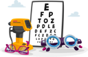 پیش‌نمایش فایل ophthalmological-equipment-chart-for-eyesight-check-up-4704822 از پک سلامت و پزشکی