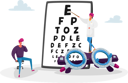 پیش‌نمایش فایل ophthalmologist-doctor-check-up-patient-eyesight-for-eyeglasses-diopter-4704821 از پک سلامت و پزشکی