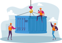پیش‌نمایش فایل foremen-loading-container-box-from-cargo-ship-4704888 از پک صنایع