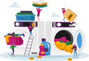 پیش‌نمایش فایل people-using-coin-laundry-machine-4704899 از پک صنایع