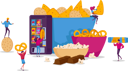 پیش‌نمایش فایل buying-and-eating-snacks-from-vending-machine-4704421 از پک غذا و نوشیدنی