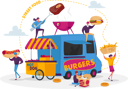 پیش‌نمایش فایل buying-food-from-street-food-stalls-4704426 از پک غذا و نوشیدنی
