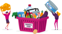 پیش‌نمایش فایل collecting-food-for-donation-4704369 از پک غذا و نوشیدنی