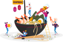 پیش‌نمایش فایل eating-ramen-bowl-4704414 از پک غذا و نوشیدنی