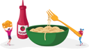 پیش‌نمایش فایل italian-cuisine-bowl-with-spaghetti-noodles-4704408 از پک غذا و نوشیدنی