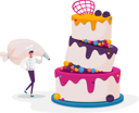 پیش‌نمایش فایل man-decorating-cake-4704360 از پک غذا و نوشیدنی