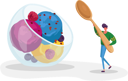پیش‌نمایش فایل man-eating-ice-cream-4704386 از پک غذا و نوشیدنی