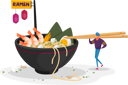 پیش‌نمایش فایل man-eating-ramen-noodles-with-wooden-chopstick-4704416 از پک غذا و نوشیدنی