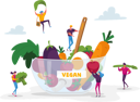 پیش‌نمایش فایل people-eating-from-healthy-vegan-bowl-4704441 از پک غذا و نوشیدنی