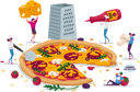 پیش‌نمایش فایل people-eating-pizza-4704409 از پک غذا و نوشیدنی