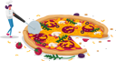 پیش‌نمایش فایل woman-cutting-pizza-into-pieces-4704410 از پک غذا و نوشیدنی