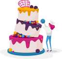 پیش‌نمایش فایل woman-decorating-cake-4704359 از پک غذا و نوشیدنی