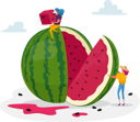 پیش‌نمایش فایل woman-eating-piece-of-watermelon-4704450 از پک غذا و نوشیدنی
