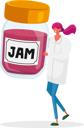 پیش‌نمایش فایل woman-holding-jar-of-jam-4704397 از پک غذا و نوشیدنی