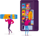 پیش‌نمایش فایل woman-purchasing-protein-bar-from-vending-machine-4704423 از پک غذا و نوشیدنی