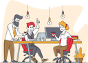 پیش‌نمایش فایل business-group-work-together-developing-creative-ideas-4705307 از پک کسب‌وکار و امور مالی - نسخه 6
