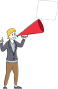پیش‌نمایش فایل business-woman-shout-to-megaphone-with-speech-bubble-4705312 از پک کسب‌وکار و امور مالی - نسخه 6