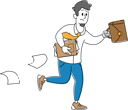 پیش‌نمایش فایل businessman-male-hurry-at-work-running-with-briefcase-and-scattered-paper-4705286 از پک کسب‌وکار و امور مالی - نسخه 6
