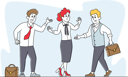 پیش‌نمایش فایل businesswoman-mediator-trying-to-stop-arguing-businessmen-4705272 از پک کسب‌وکار و امور مالی - نسخه 6
