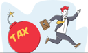 پیش‌نمایش فایل frightened-businessman-running-from-red-bomb-with-burning-fuse-and-tax-inscription-4705277 از پک کسب‌وکار و امور مالی - نسخه 6