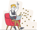 پیش‌نمایش فایل man-win-money-in-internet-4705327 از پک کسب‌وکار و امور مالی - نسخه 6
