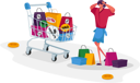 پیش‌نمایش فایل shocked-woman-shopaholic-with-many-shopping-bags-4704872 از پک سرگرمی‌ها