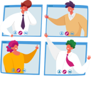 پیش‌نمایش فایل business-team-doing-virtual-meeting-4705099 از پک تچنولوگیس