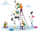 پیش‌نمایش فایل engineers-assembling-robot-4705135 از پک تچنولوگیس