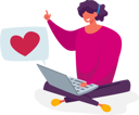 پیش‌نمایش فایل girl-giving-like-on-social-media-4705145 از پک تچنولوگیس