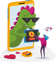 پیش‌نمایش فایل girl-likes-viral-content-of-social-media-4705158 از پک تچنولوگیس