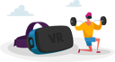 پیش‌نمایش فایل man-doing-weightlifting-using-vr-4705164 از پک تچنولوگیس