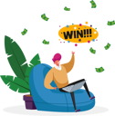 پیش‌نمایش فایل man-winning-cashback-4705085 از پک تچنولوگیس