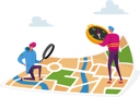 پیش‌نمایش فایل people-finding-location-on-online-map-4705061 از پک تچنولوگیس