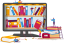 پیش‌نمایش فایل people-using-online-library-4705096 از پک تچنولوگیس