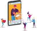 پیش‌نمایش فایل people-watching-online-parcel-unboxing-4705018 از پک تچنولوگیس