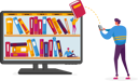 پیش‌نمایش فایل student-reading-book-from-digital-library-4705097 از پک تچنولوگیس
