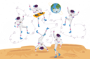 پیش‌نمایش فایل astronaut-dancing-on-alien-planet-or-moon-surface-4704971 از پک علم