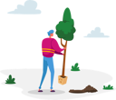 پیش‌نمایش فایل man-planting-tree-to-ground-in-garden-4704983 از پک علم