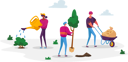 پیش‌نمایش فایل people-care-of-plants-to-reduce-air-pollution-and-co2-gas-emission-4704981 از پک علم