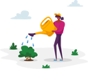 پیش‌نمایش فایل woman-care-of-green-plant-watering-from-can-on-nature-4704982 از پک علم