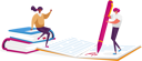 پیش‌نمایش فایل teachers-checking-test-or-homework-at-notebook-4704321 از پک آموزش و پرورش