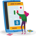 پیش‌نمایش فایل woman-choose-french-language-push-button-on-smartphone-for-learning-4704299 از پک آموزش و پرورش