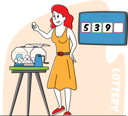 پیش‌نمایش فایل female-pull-balls-from-lottery-drum-during-raffle-4705548 از پک سرگرمی‌ها - نسخه 2