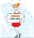 پیش‌نمایش فایل lottery-winner-hold-voucher-on-million-dollars-for-getting-money-in-bank-4705556 از پک سرگرمی‌ها - نسخه 2